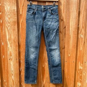 7 For All Mankind Boys Slimmy Blue Jeans Luxury Denim Size 14